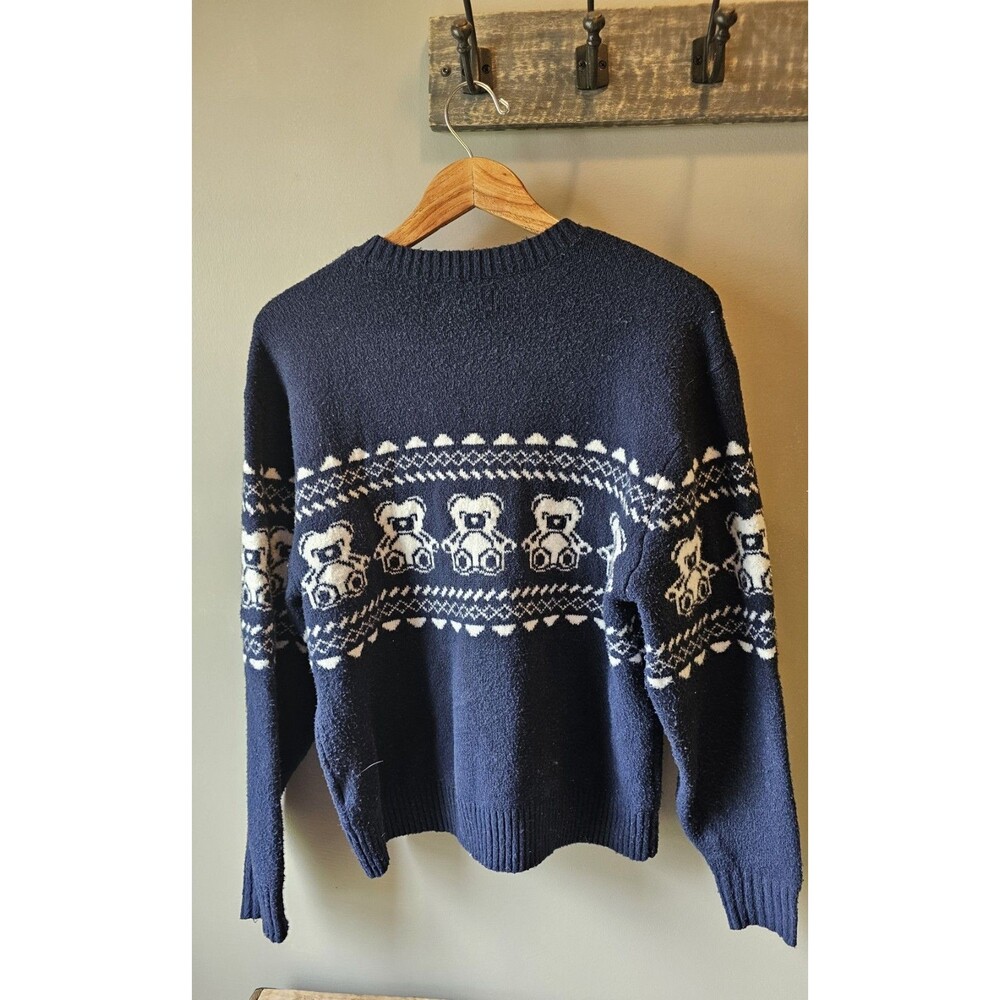 Hollister Co. X As Navy Blue And White Ready Bear Sweater